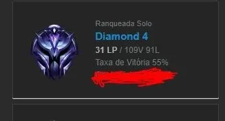 Conta LOL Diamante