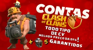Contas COC | 5 Construtores + Troca de Nick grátis! 🔄