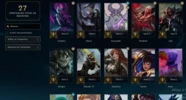 Conta LOL Diamante 4 70%winrate