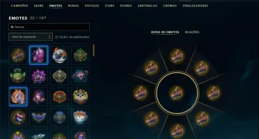 Mestre com 150 Champs e 20 Skins ( 600 PDL )