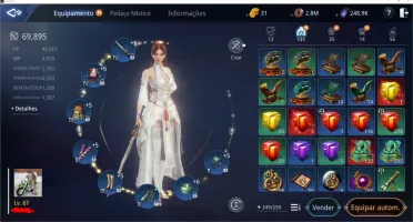 MIR4 CONTA TAOISTA, LEVEL 67, 70K POWER E PET HEROICO.