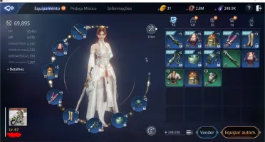 MIR4 CONTA TAOISTA, LEVEL 67, 70K POWER E PET HEROICO.