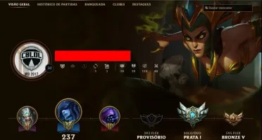 Conta lol Prata 5 Com mais de 55 champions