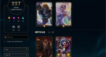 Conta League of Legends 227 Skins
