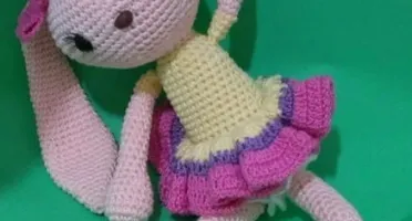 Amigurumi Coelhinha Rose