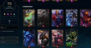 Conta LoL 3 Skins Prestigio + 3 Ultimate + 15k de rp