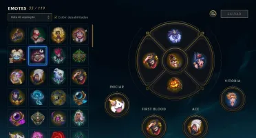CONTA GOLD LOL 77 SKINS 151 CHAMPIONS