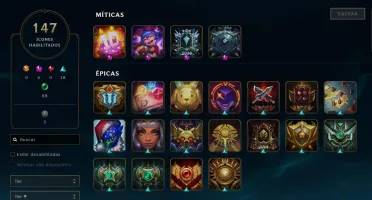 CONTA GOLD LOL 77 SKINS 151 CHAMPIONS
