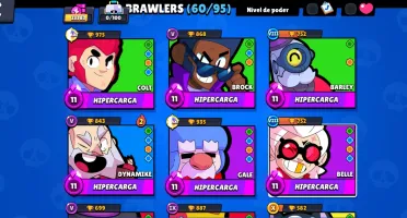 Brawl Stars 11 Hiper ATIVAS vários lendários e 100 Skins