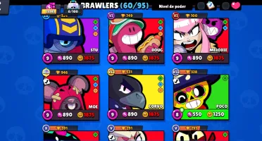 Brawl Stars 11 Hiper ATIVAS vários lendários e 100 Skins