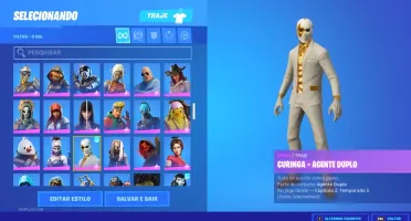 Conta de Fortnite + de 250 skins ( wonder, minty). PC apenas