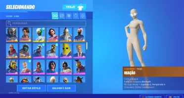 Conta de Fortnite + de 250 skins ( wonder, minty). PC apenas