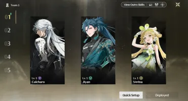 🟢 Wuthering Wave lvl3  [  JIYAN + CALCHARO + VERINA ] +++ ✨