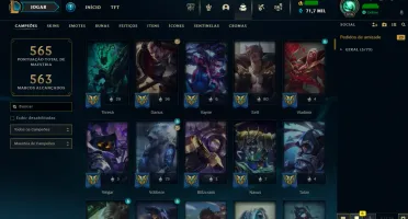 Conta LOL LVL 316 | 162 Campeões| 180 Skins |UNRANKED| 2012