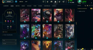 Conta LOL LVL 316 | 162 Campeões| 180 Skins |UNRANKED| 2012
