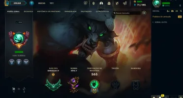 Conta LOL LVL 316 | 162 Campeões| 180 Skins |UNRANKED| 2012