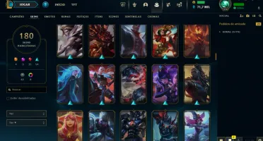 Conta LOL LVL 316 | 162 Campeões| 180 Skins |UNRANKED| 2012