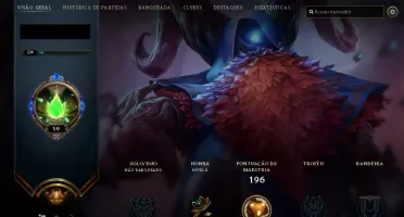 Conta unrankded com Oriana Vitoriosa, 95 champs e 95 skins