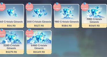 Genshin Impact - Ayaka C1, Zhongli, Xiao, Venti e Armas 5*