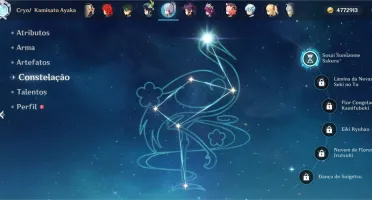 Genshin Impact - Ayaka C1, Zhongli, Xiao, Venti e Armas 5*