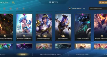 Conta 5 passes 59 skins
