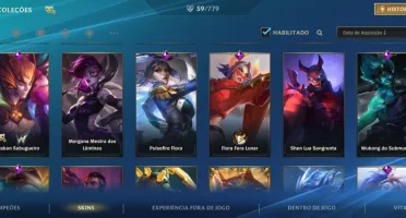 Conta 5 passes 59 skins