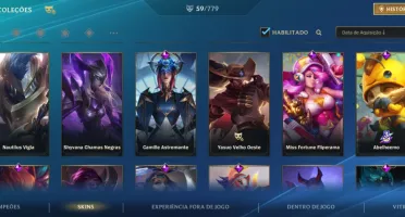 Conta 5 passes 59 skins