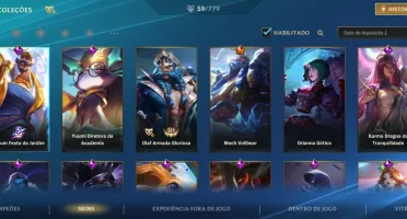 Conta 5 passes 59 skins