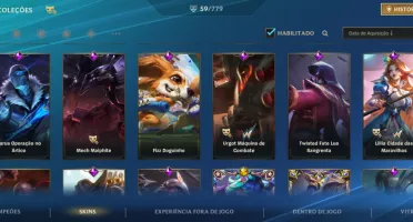 Conta 5 passes 59 skins