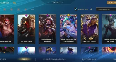 Conta 5 passes 59 skins