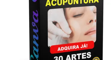 Pack Canva Acupuntura - 30 Artes Editáveis