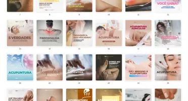 Pack Canva Acupuntura - 30 Artes Editáveis
