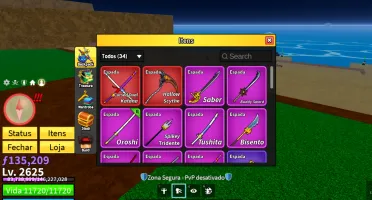 Conta de blox fruits
