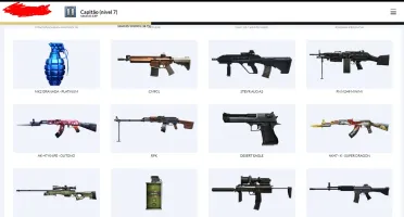 Conta CROSSFIRE capitão com ARMAS DE MN RARAS