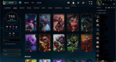 Conta league of legends 746 Skins