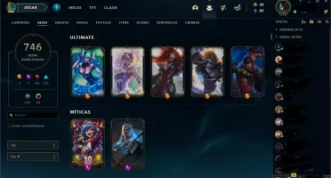 Conta league of legends 746 Skins