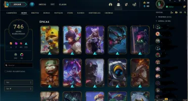 Conta league of legends 746 Skins