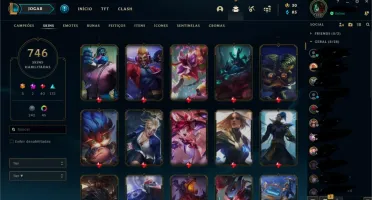 Conta league of legends 746 Skins