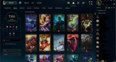 Conta league of legends 746 Skins