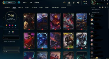 Conta league of legends 746 Skins