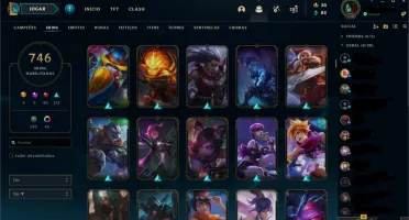 Conta league of legends 746 Skins