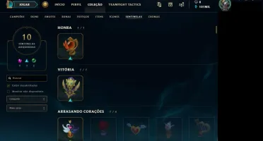 CONTA OURO 1, TODOS OS CHAMPS, 51 SKINS
