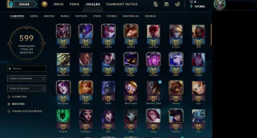 CONTA OURO 1, TODOS OS CHAMPS, 51 SKINS