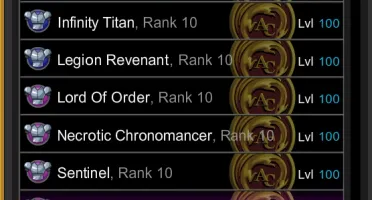 Conta AQW LvL 100 12 anos