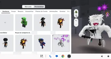 Conta com Korblox e várias skin feminina e masculino