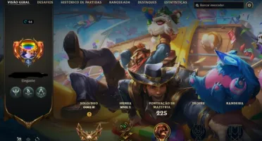 Conta League of Legends - Gold 3, 40 skins, 17 baús e chaves