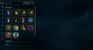 Conta League of Legends - Gold 3, 40 skins, 17 baús e chaves