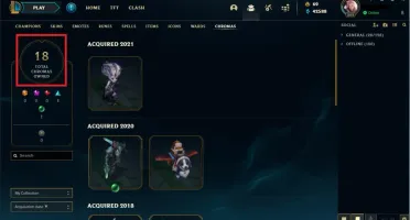 CONTA LOL, LVL 202, 170 SKINS, RANK PLATINA!