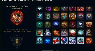 Conta lol todos os personagens+130 skins + 10 gemas + dima4