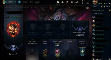 Conta lol todos os personagens+130 skins + 10 gemas + dima4